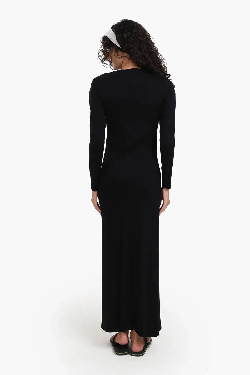 Carina - Slim Dress with Back Slit 9