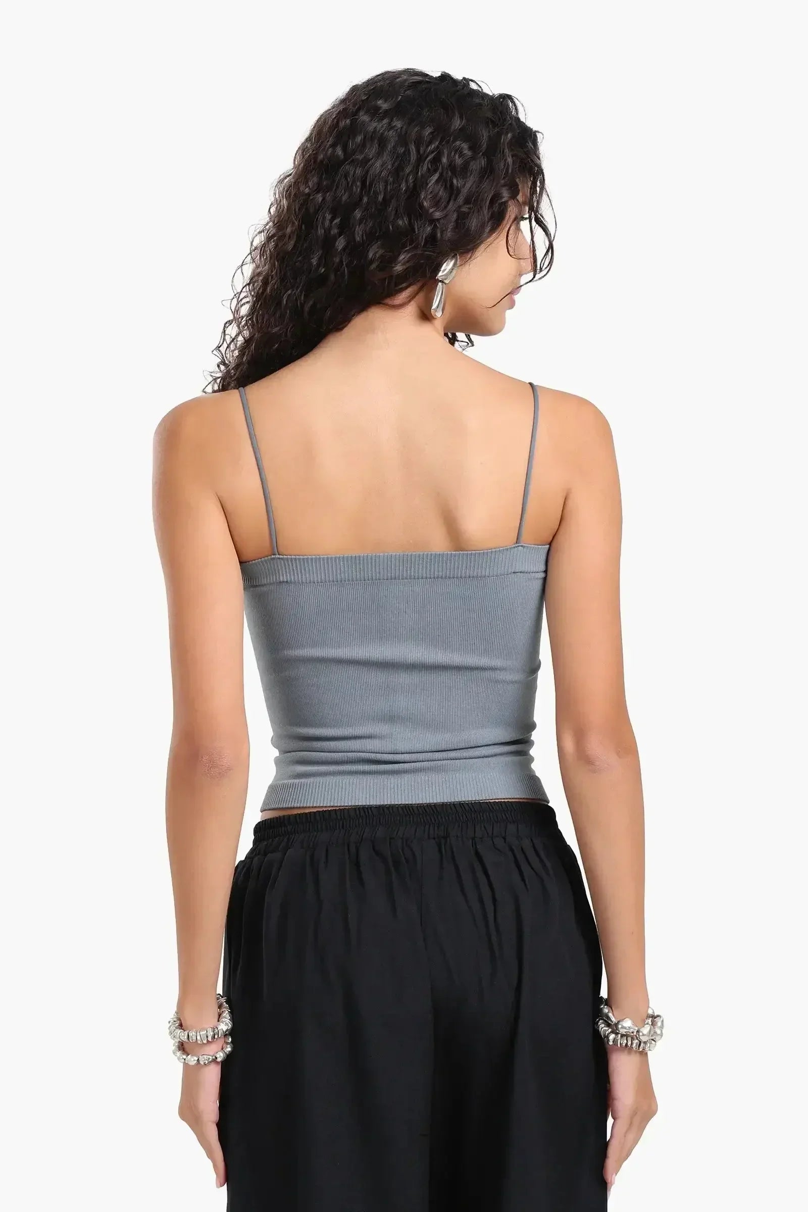 Carina - Ribbed Square Neck Top 3