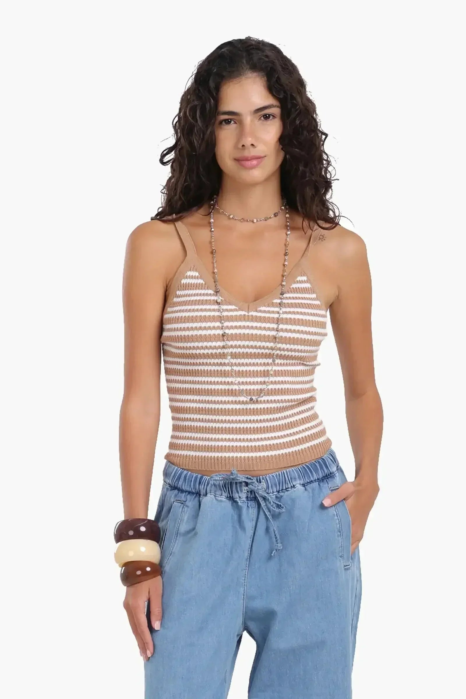 Carina - Slim Fit Striped Top 9