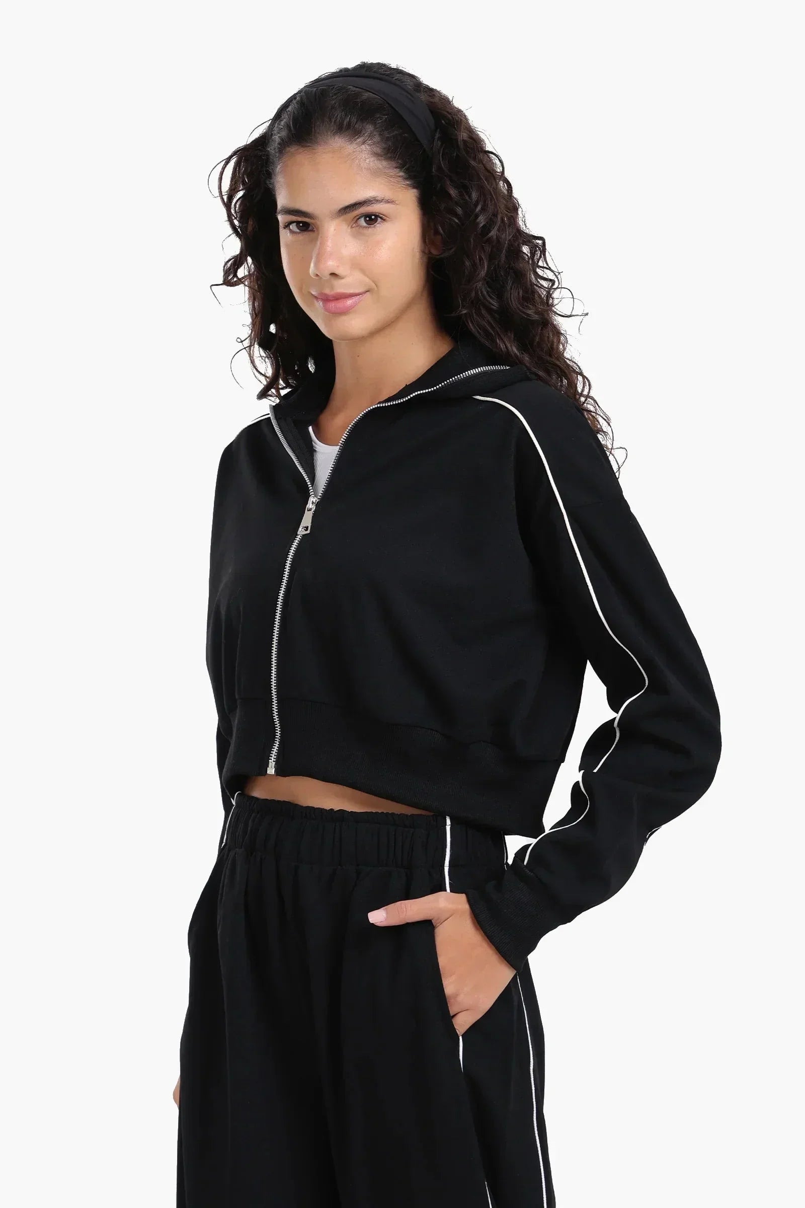 Carina - Lounge Jacket with Side Stripes 2