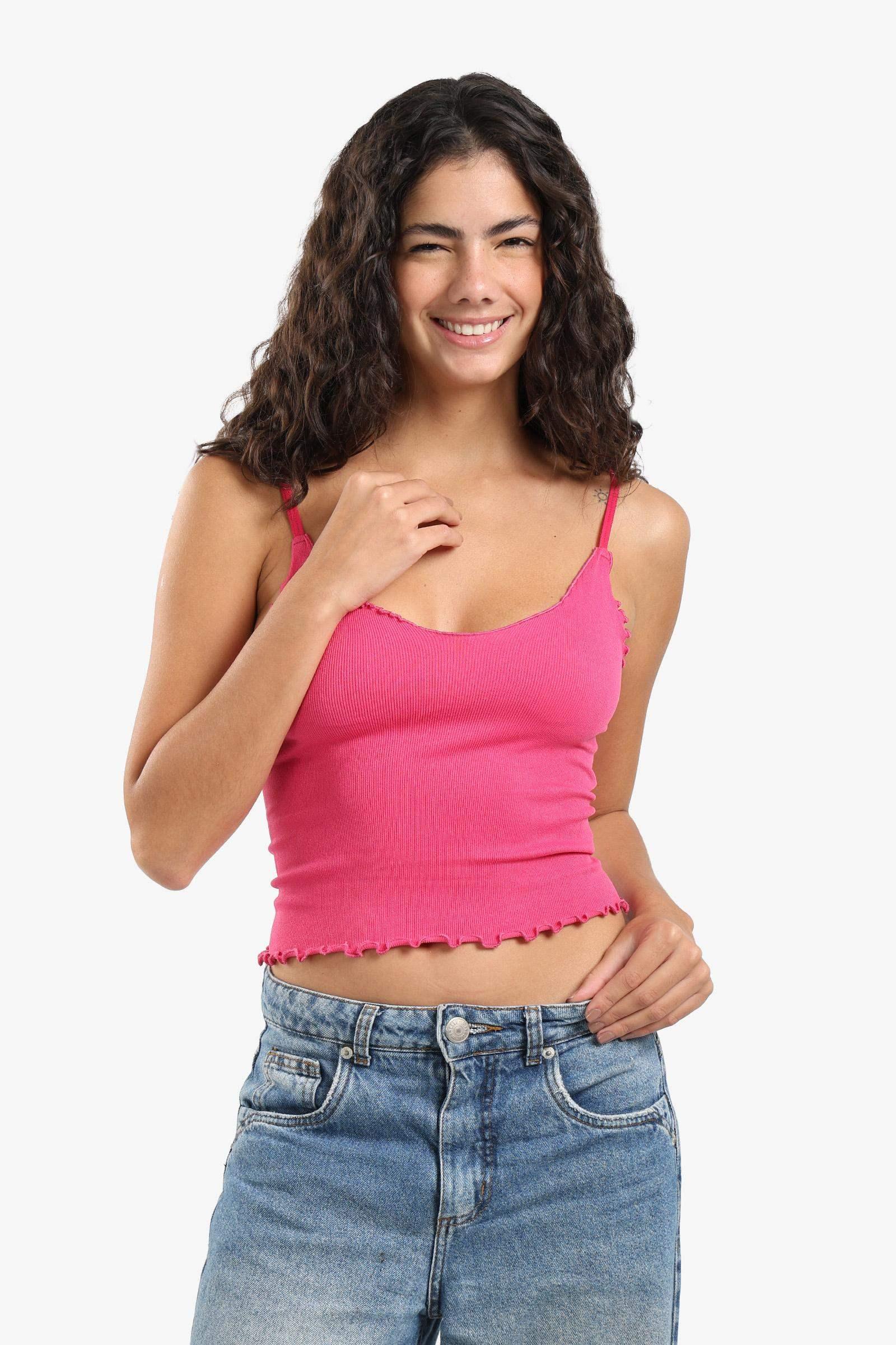 Carina - Plunge Ruffled Neck Top 3