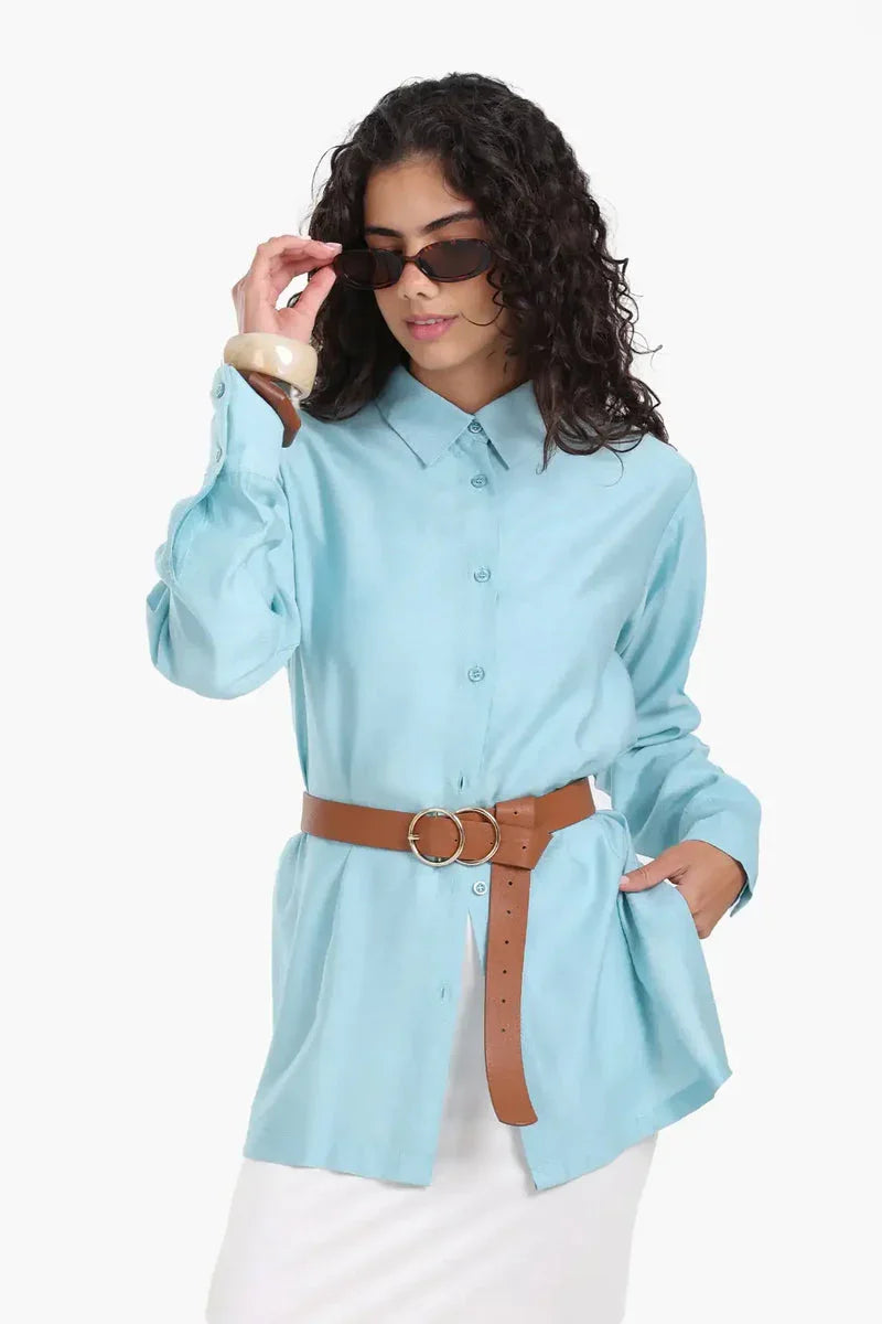 Carina - Voile Button Closure Shirt 2
