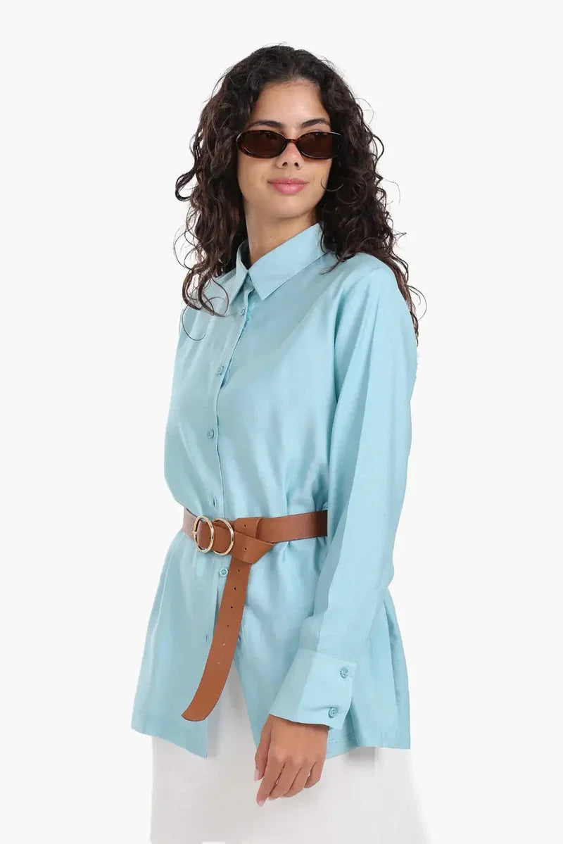 Carina - Voile Button Closure Shirt 8