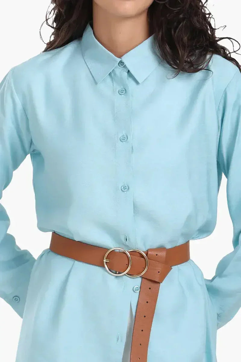 Voile Button Closure Shirt - Carina 14
