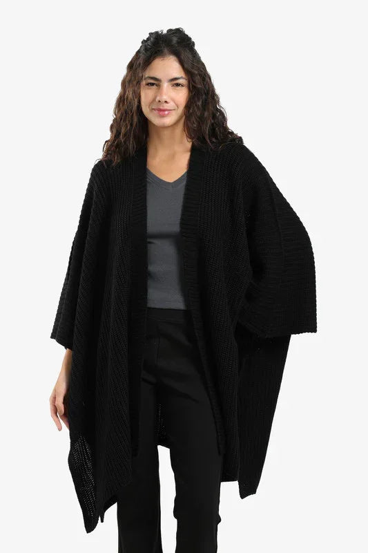 Knitted Loose Fit Poncho - Carina 1