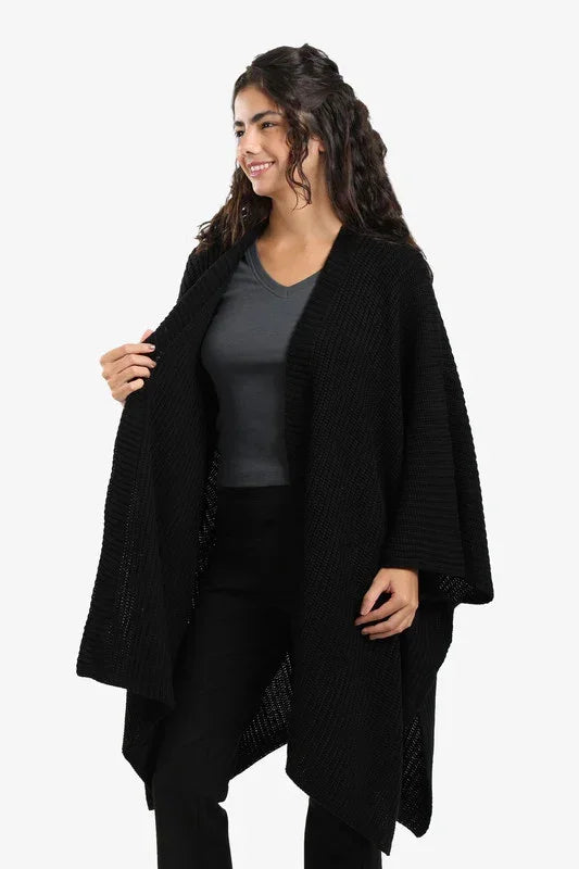Knitted Loose Fit Poncho - Carina 2