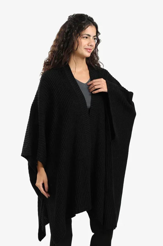 Knitted Loose Fit Poncho - Carina 3