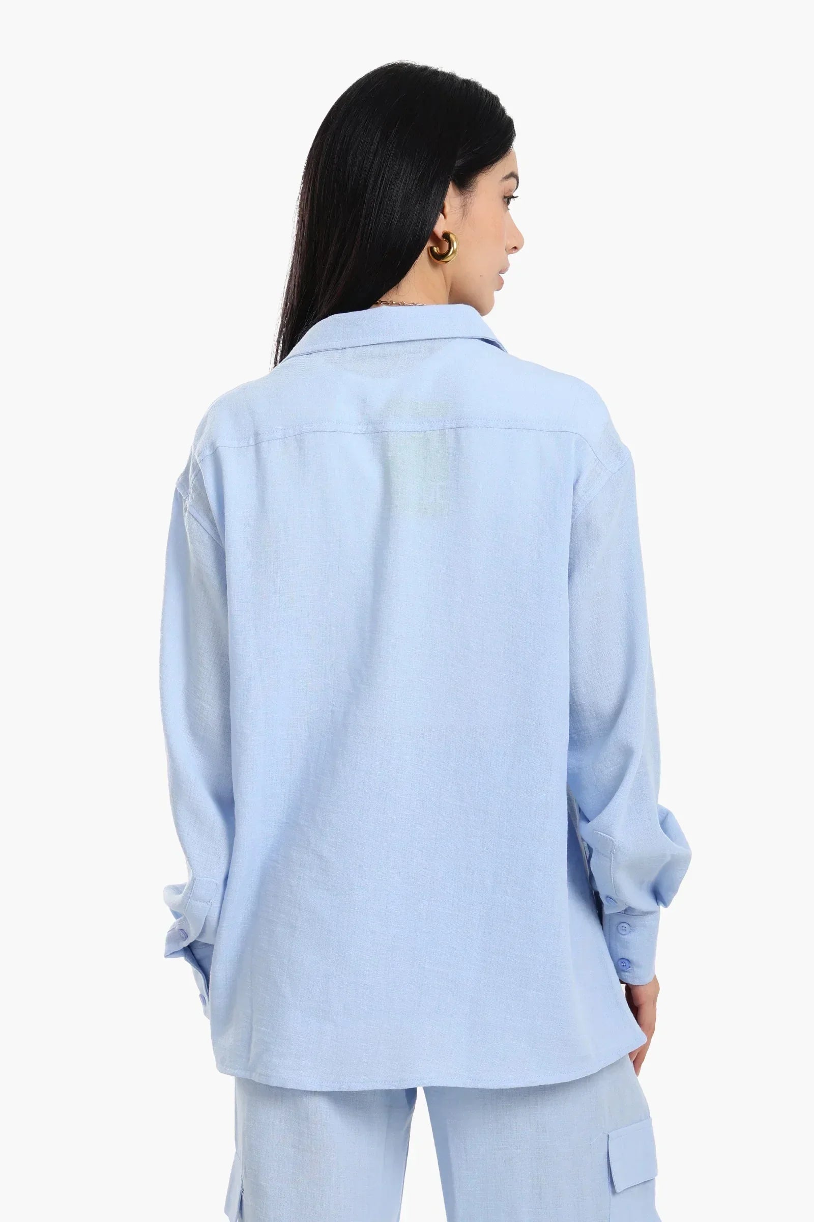 Clue - Lounge Shirt with Buttoned Slit 3