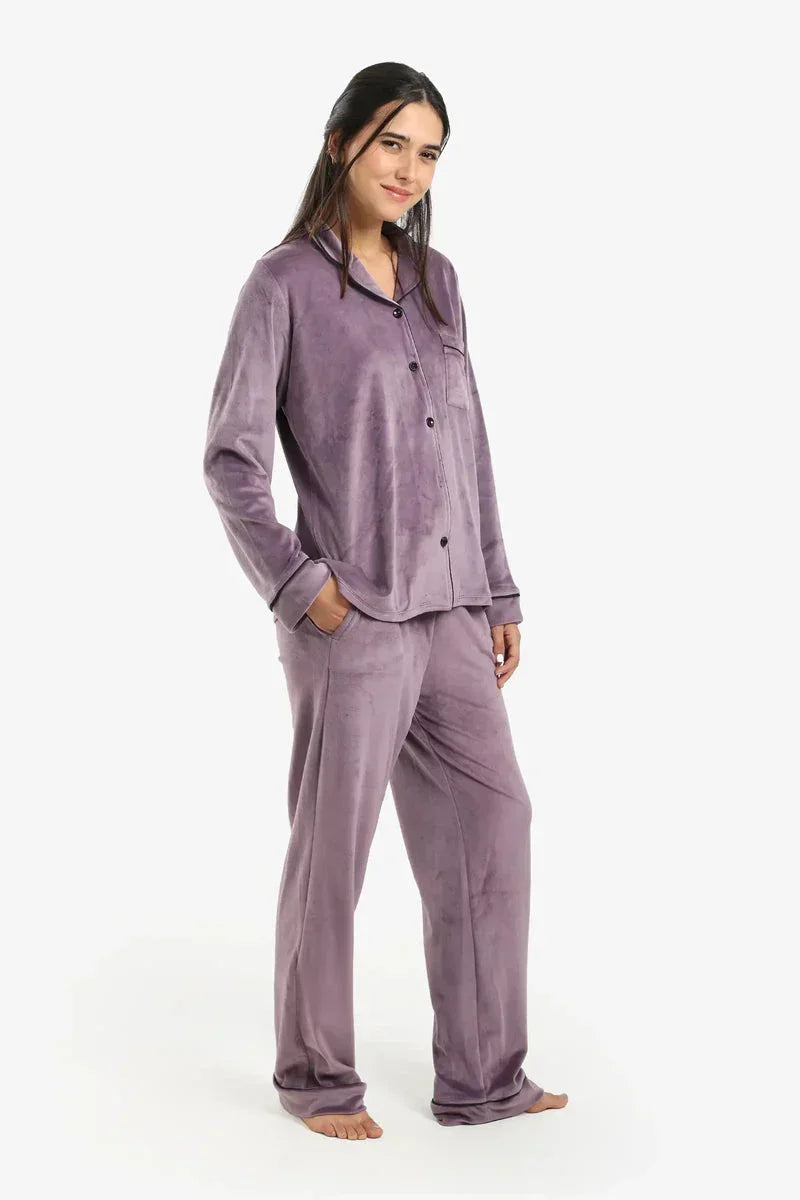 Carina - Piping Velvet Pyjama Set 6
