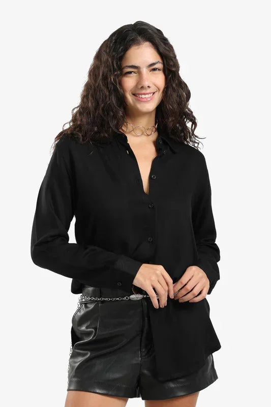 Carina - Basic Round Hem Shirt 1