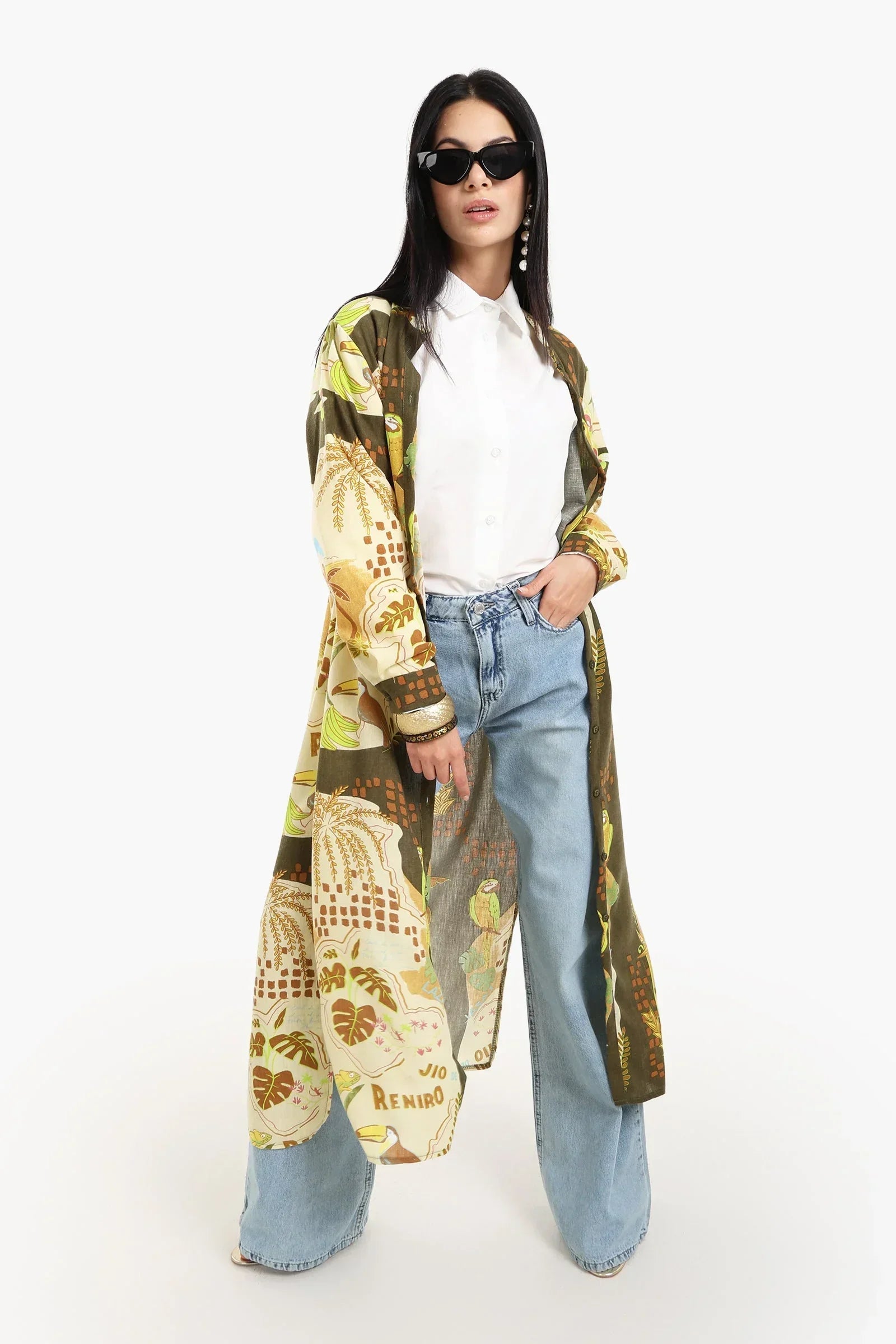 Clue - Mandarin Collar Shirt Dress 1