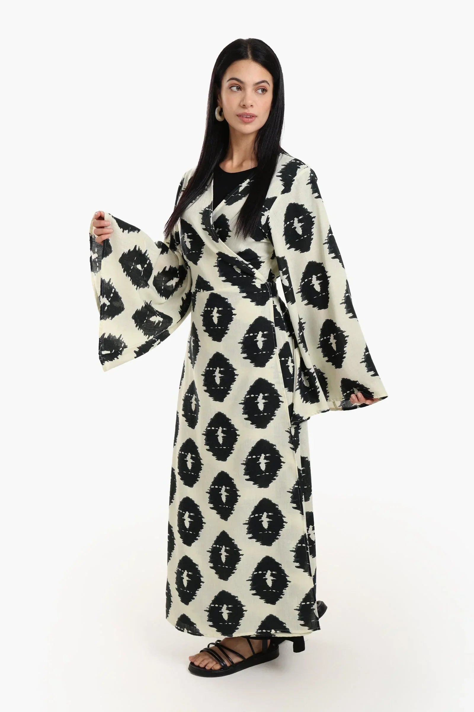 Clue - Wrap Up Printed Maxi Dress 2