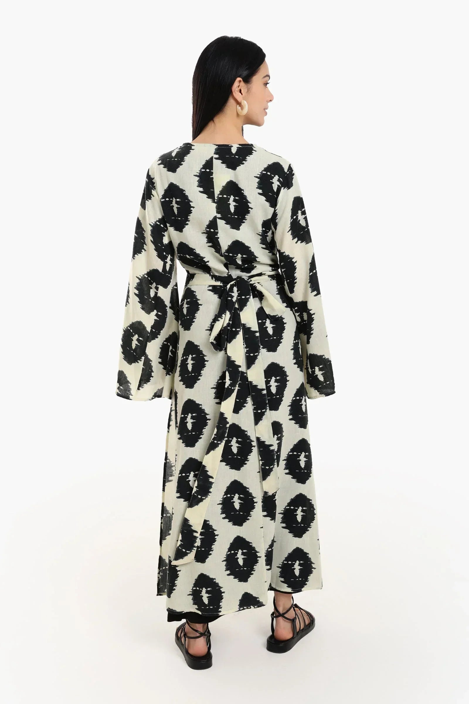 Clue - Wrap Up Printed Maxi Dress 3