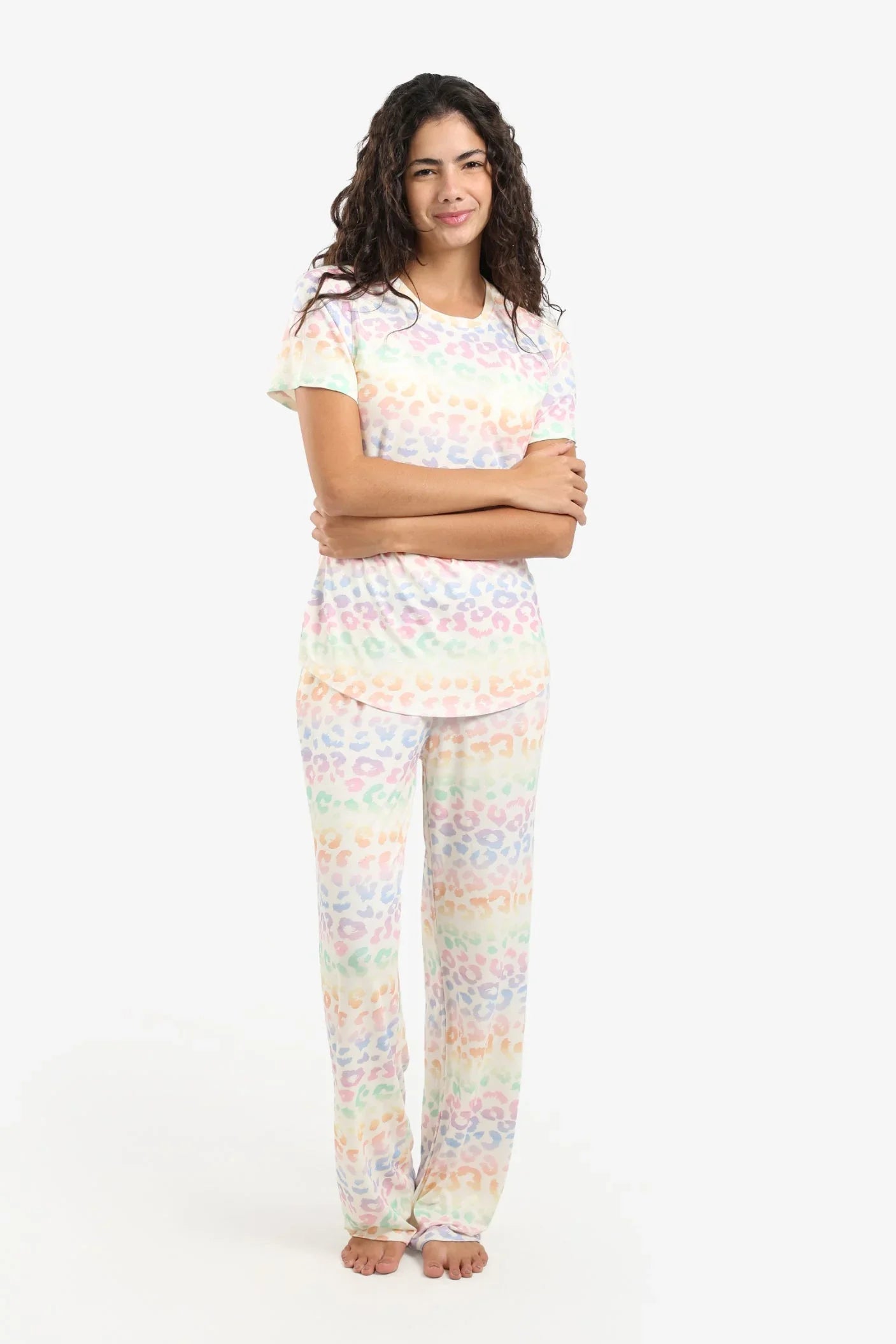 Carina - Colored Leopard Pyjama Set 1