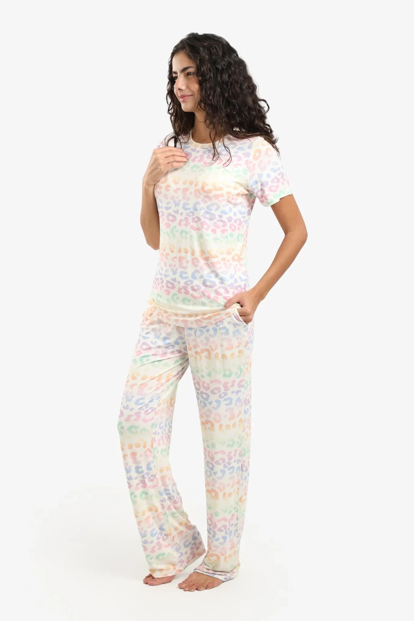Carina - Colored Leopard Pyjama Set 5