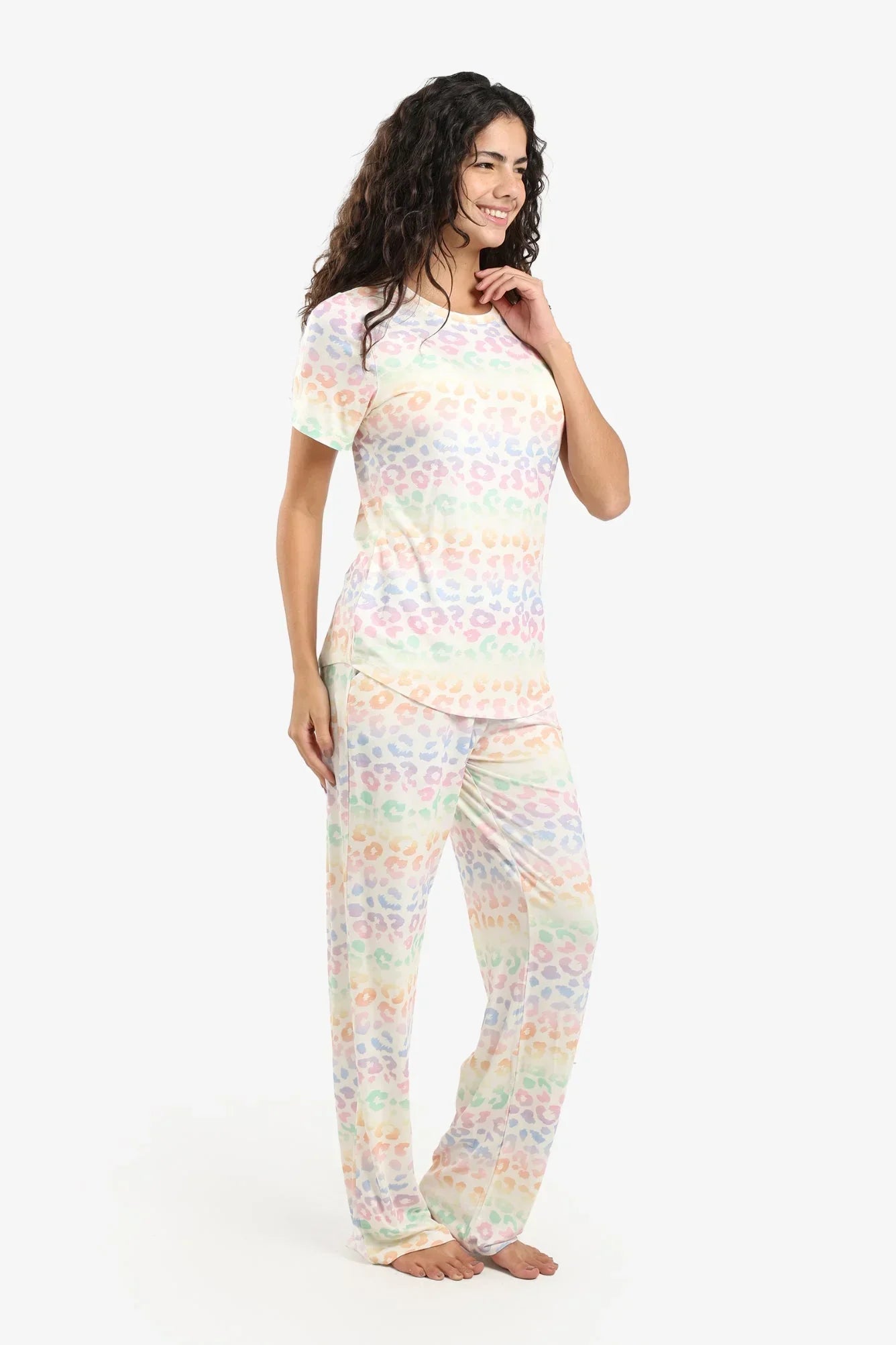 Carina - Colored Leopard Pyjama Set 2