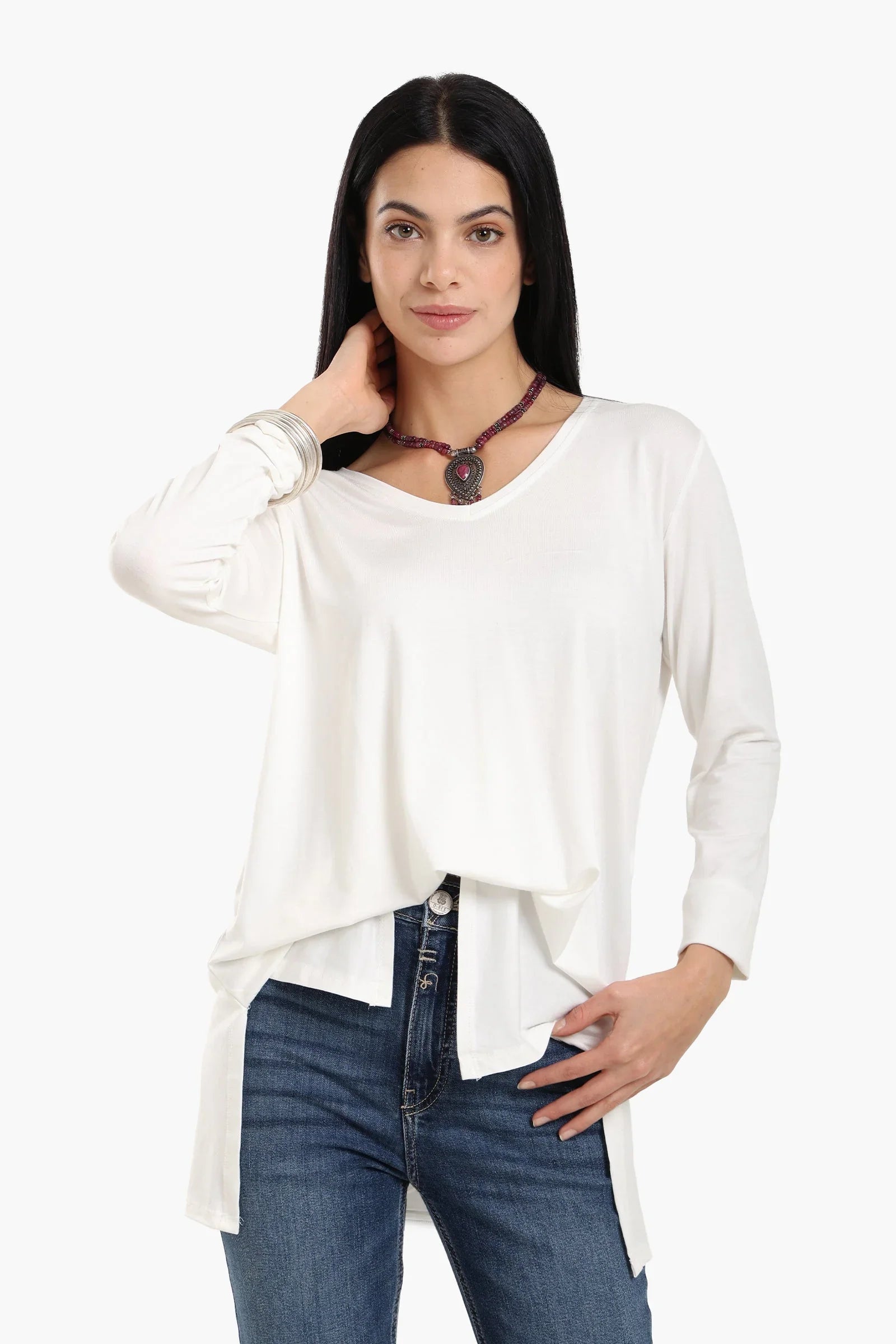 Clue - Long Sleeves Viscose Blouse 6
