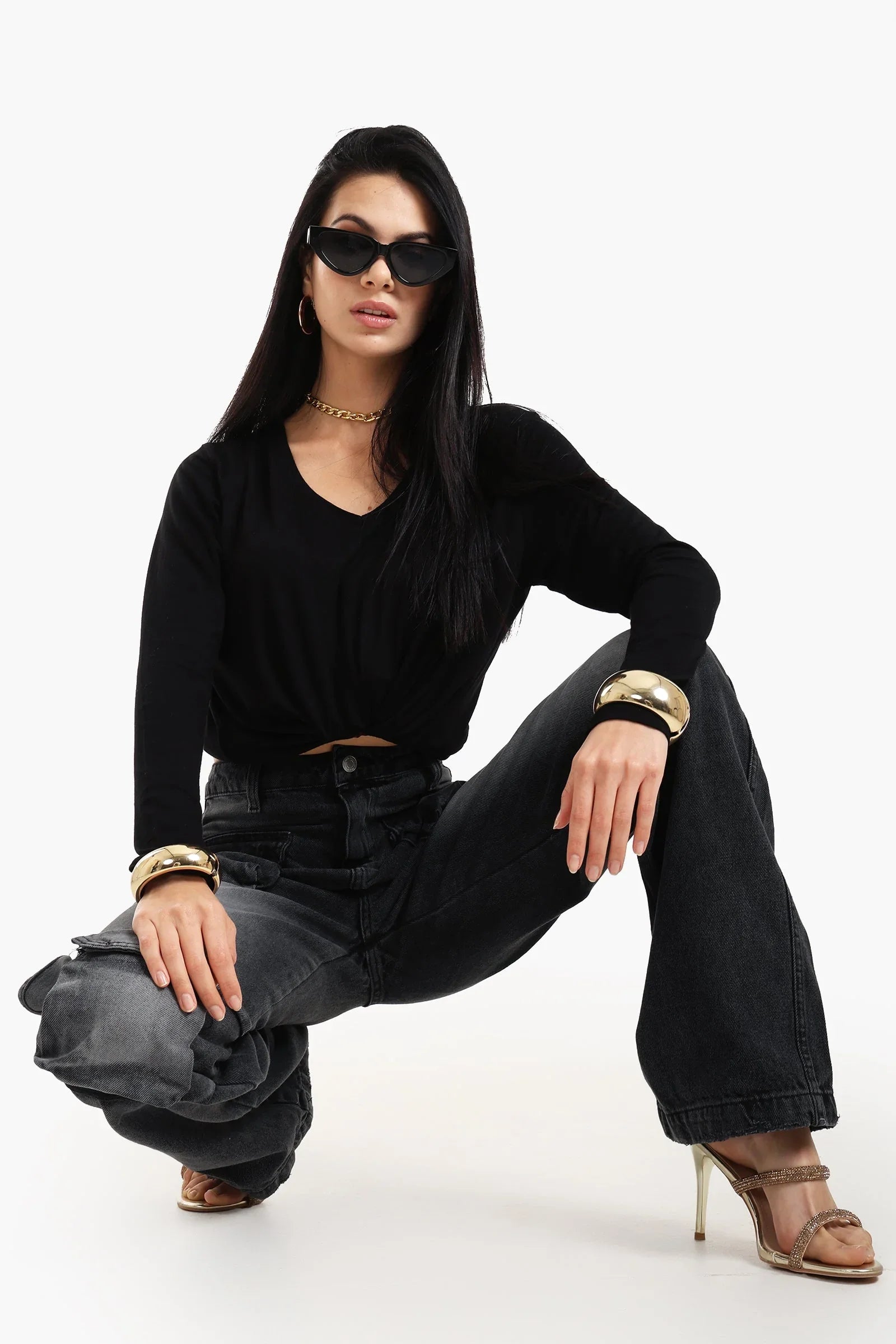 Clue - Long Sleeves Viscose Blouse 1