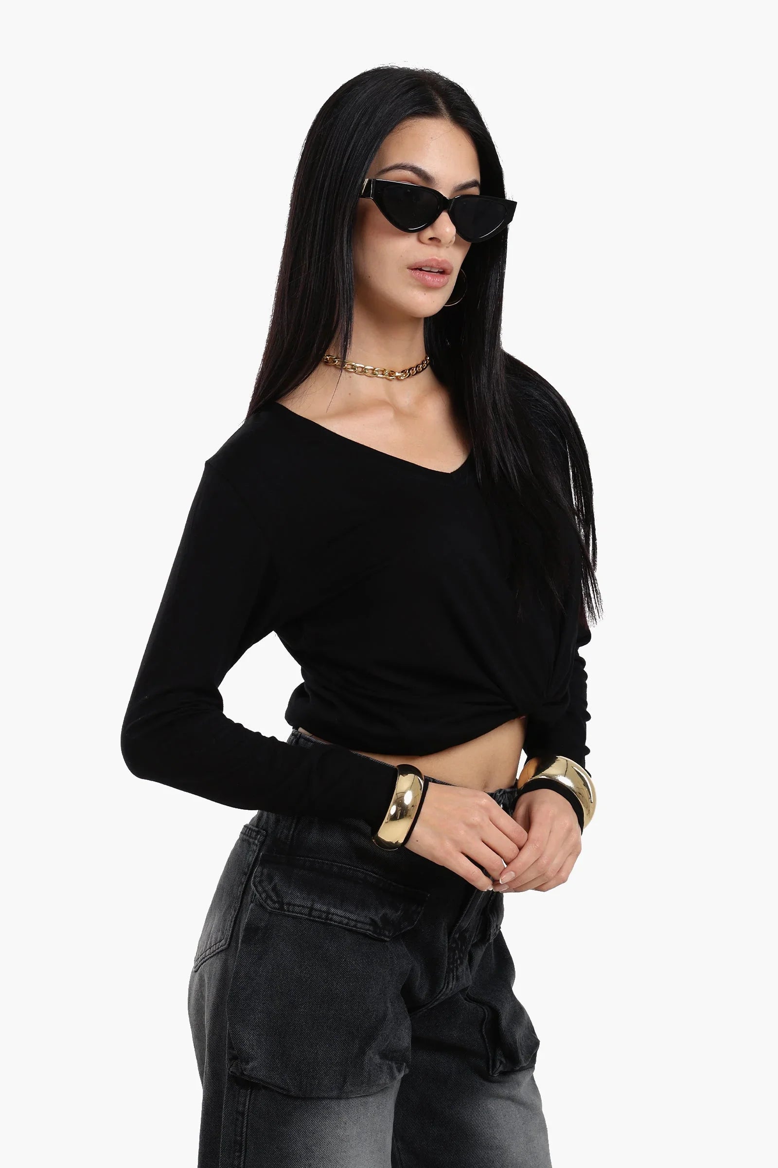 Clue - Long Sleeves Viscose Blouse 3