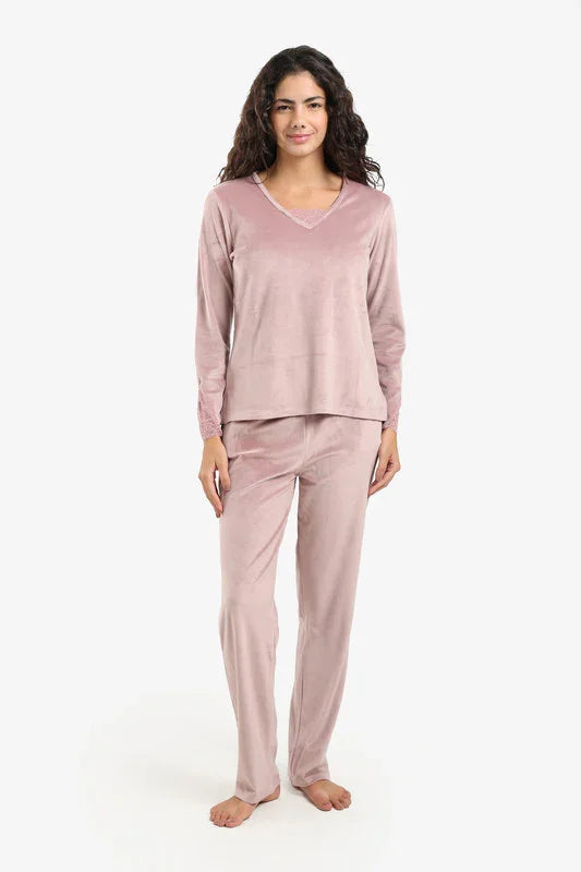 Carina - V-Neck with Lace Pyjama Set 4