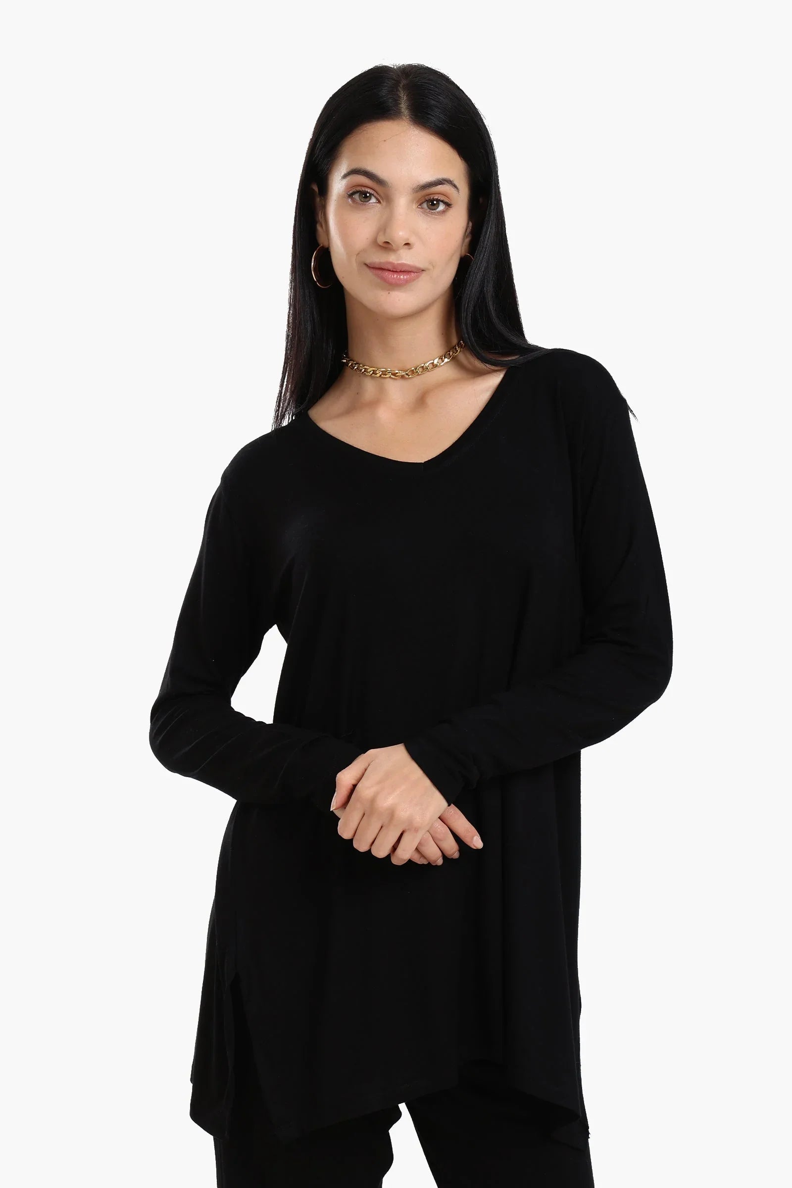 Clue - Long Sleeves Viscose Blouse 2
