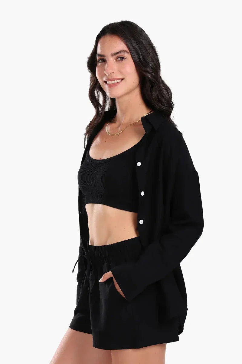 Carina - Beach Shirt & Shorts Set 6