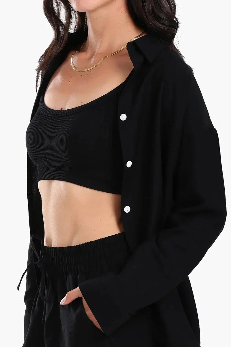 Carina - Beach Shirt & Shorts Set 19