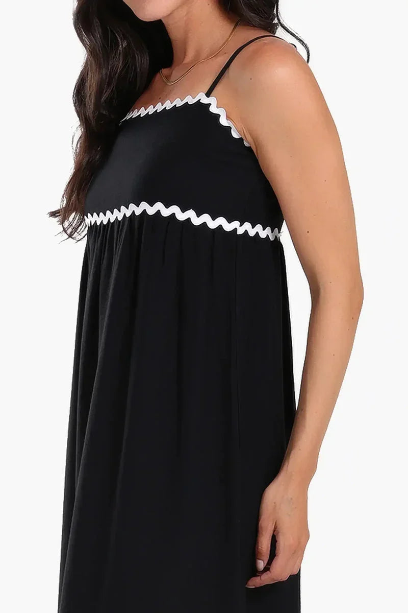 Ric Rac Trim Beach Dress - Carina 4