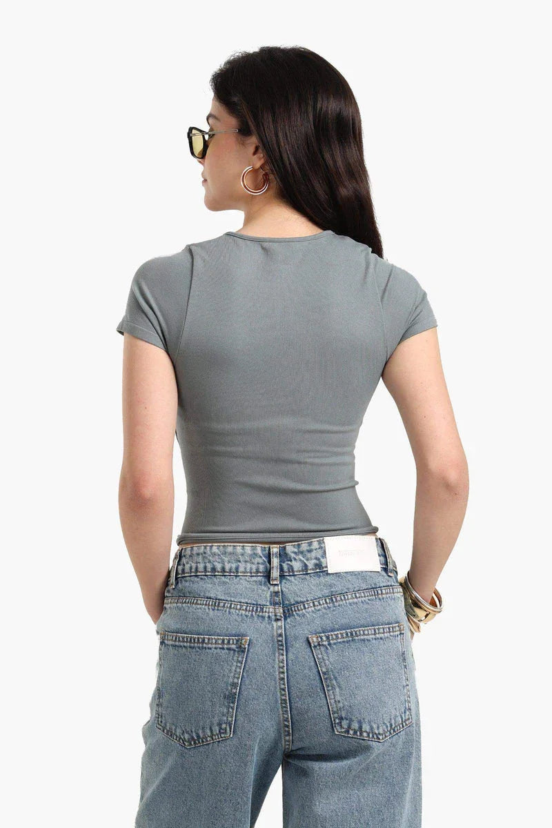 Carina - Ribbed Corset Top 12