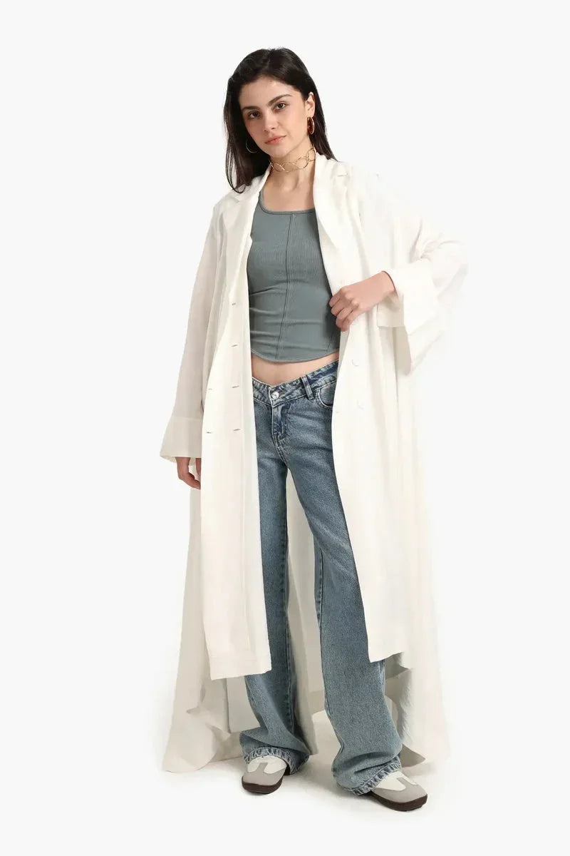 Carina - Double-Breasted Trench Cardigan 2