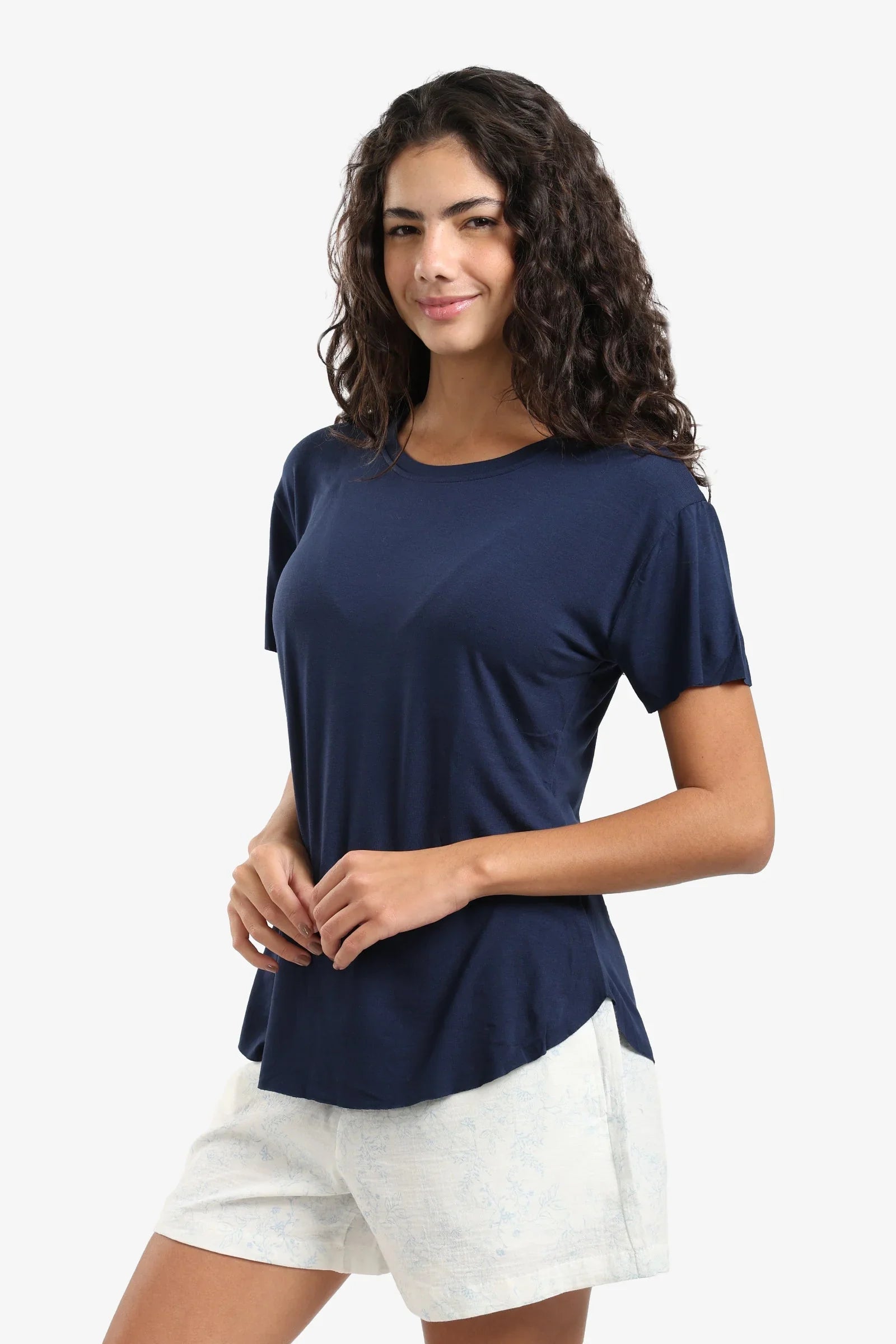 Carina - Navy Pyjama Top 5