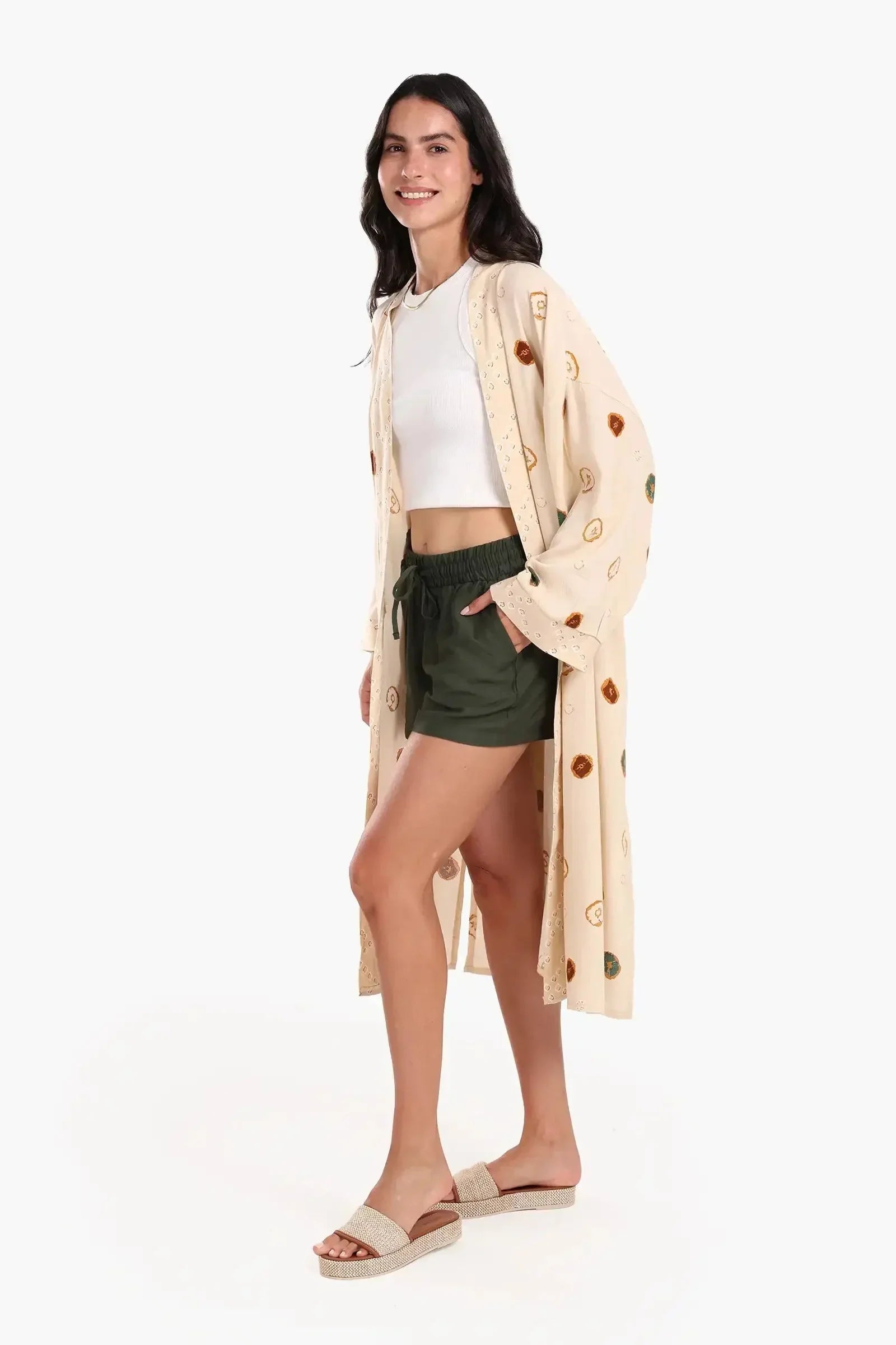 Carina - Casual Printed Cotton Cardigan 2