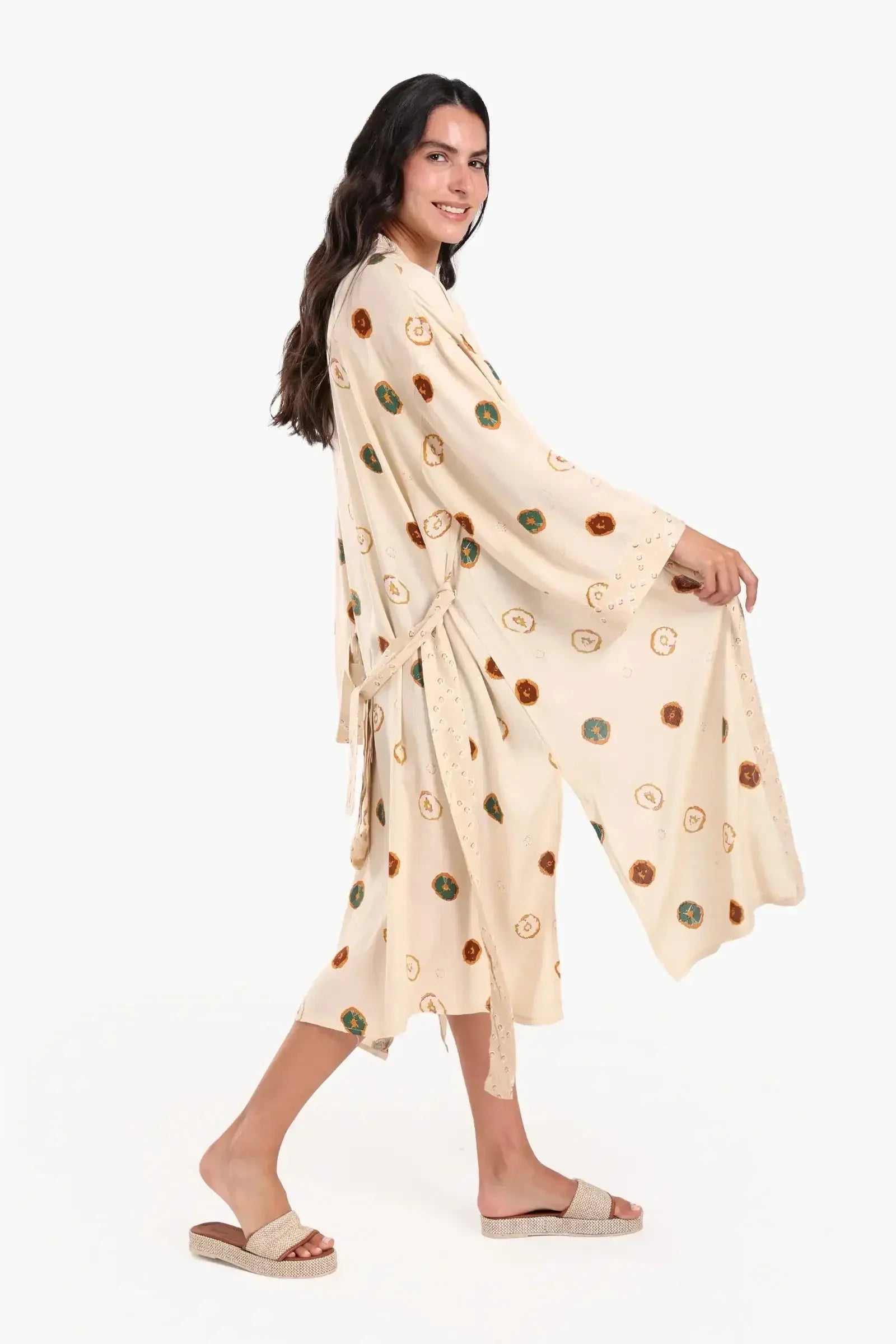 Carina - Casual Printed Cotton Cardigan 1