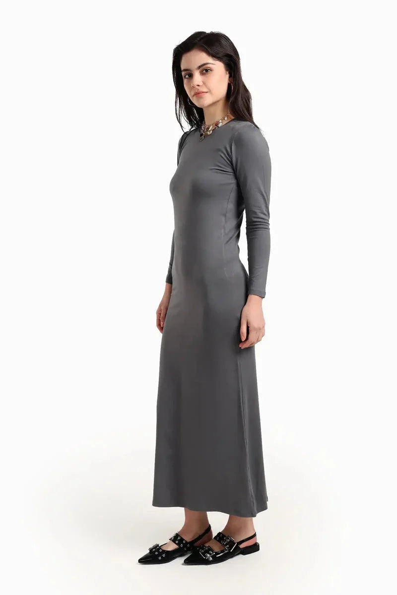 Carina - Slim Dress with Back Slit 17