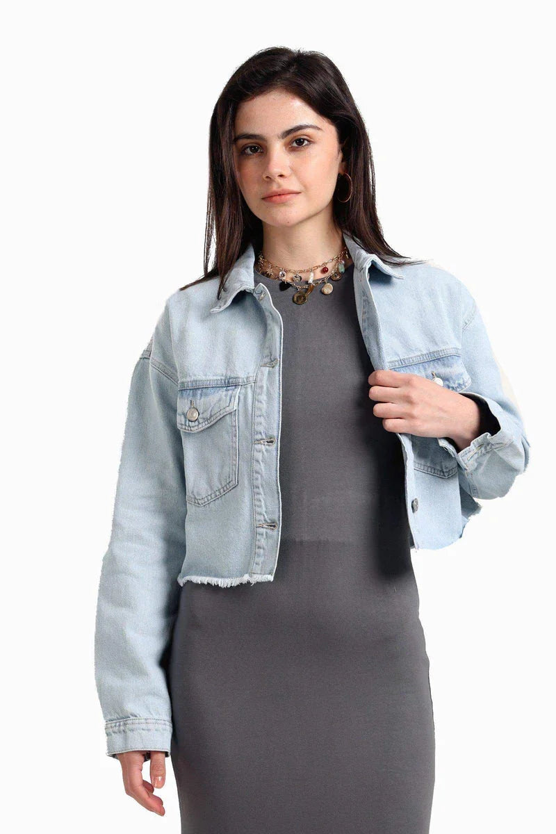 Carina - Denim Cropped Shirt 1