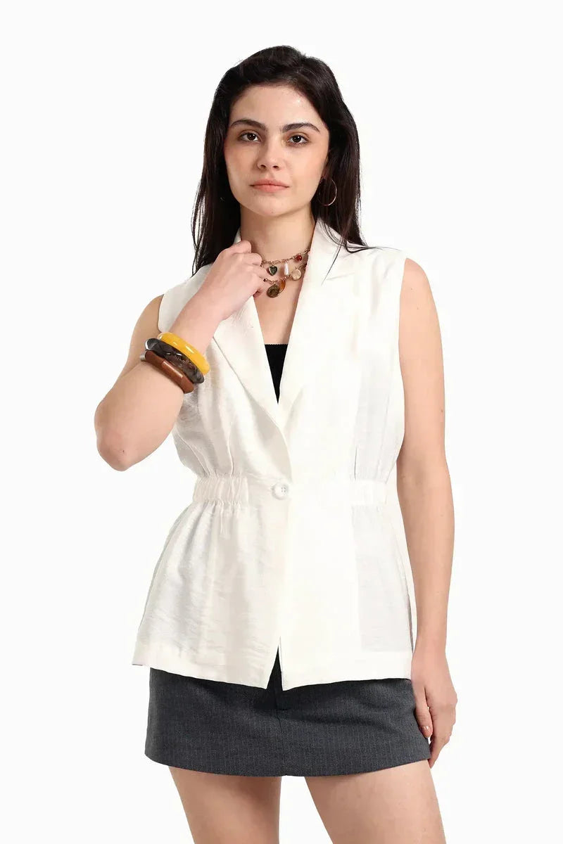 One-Button Closure Vest - Carina 1