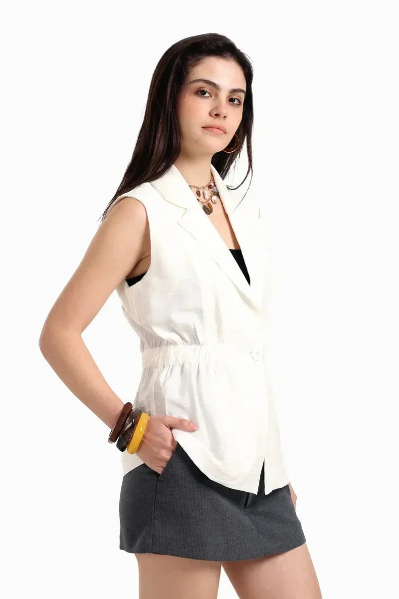 One-Button Closure Vest - Carina 2