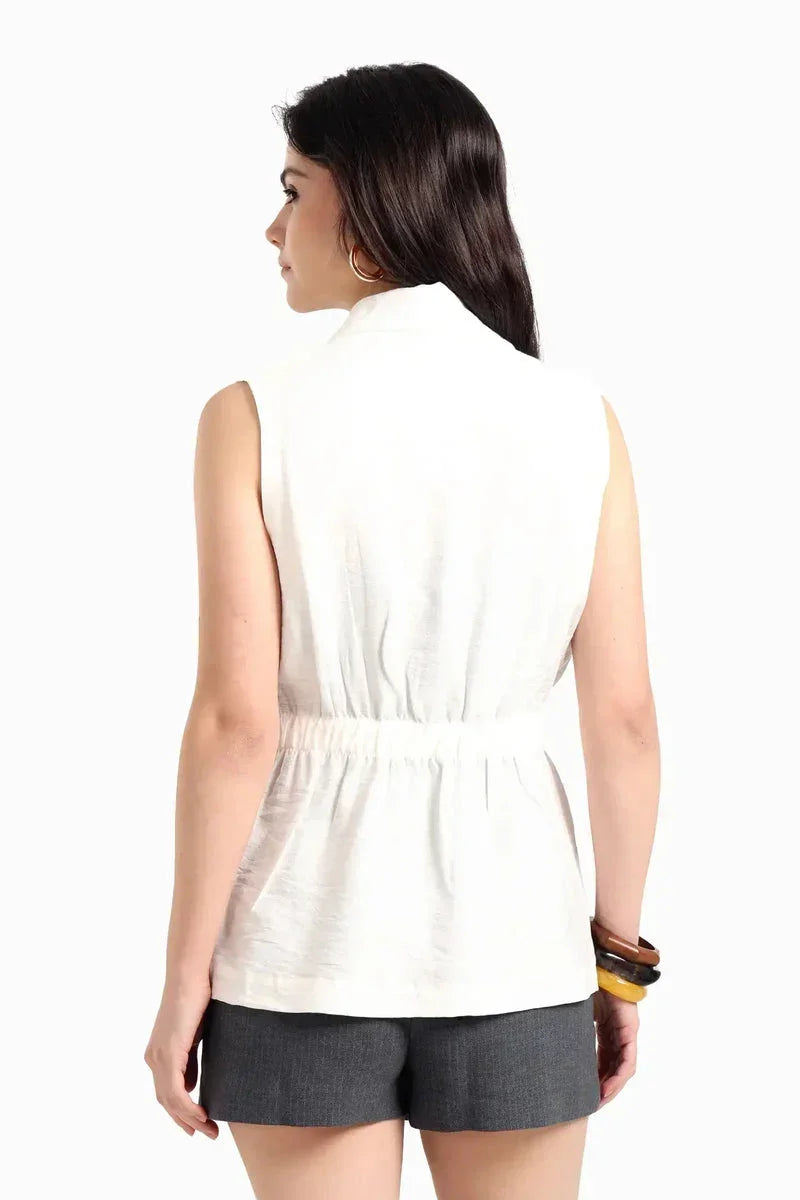 One-Button Closure Vest - Carina 3