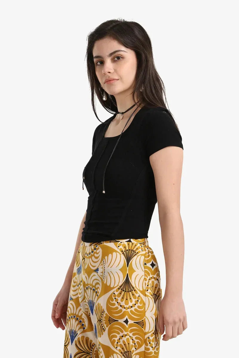 Carina - Ribbed Corset Top 4