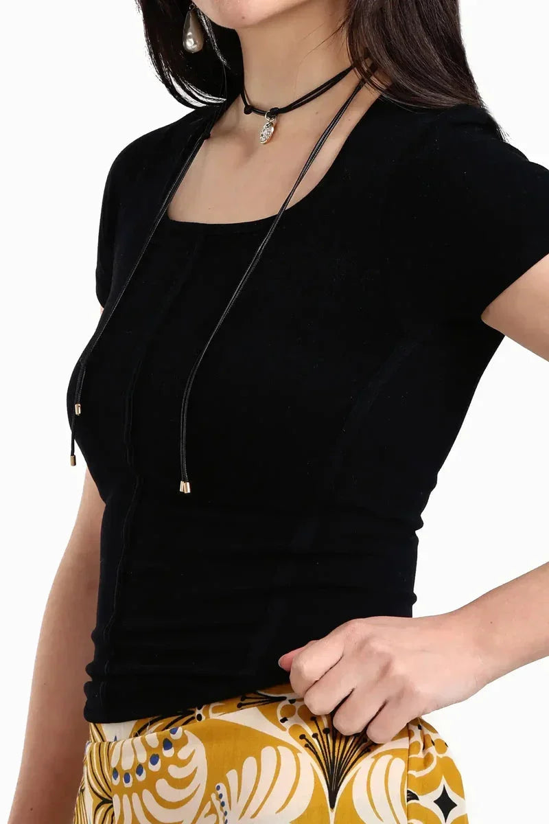 Carina - Ribbed Corset Top 13