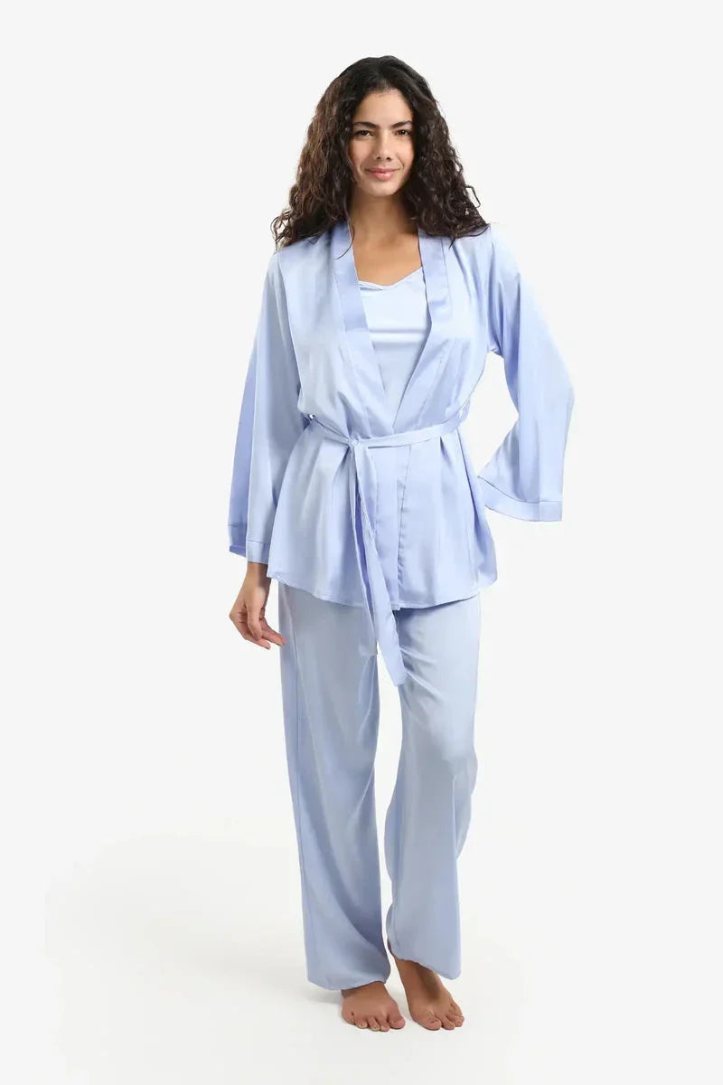 Carina - Light Blue 3 Pieces Pyjama Set 2