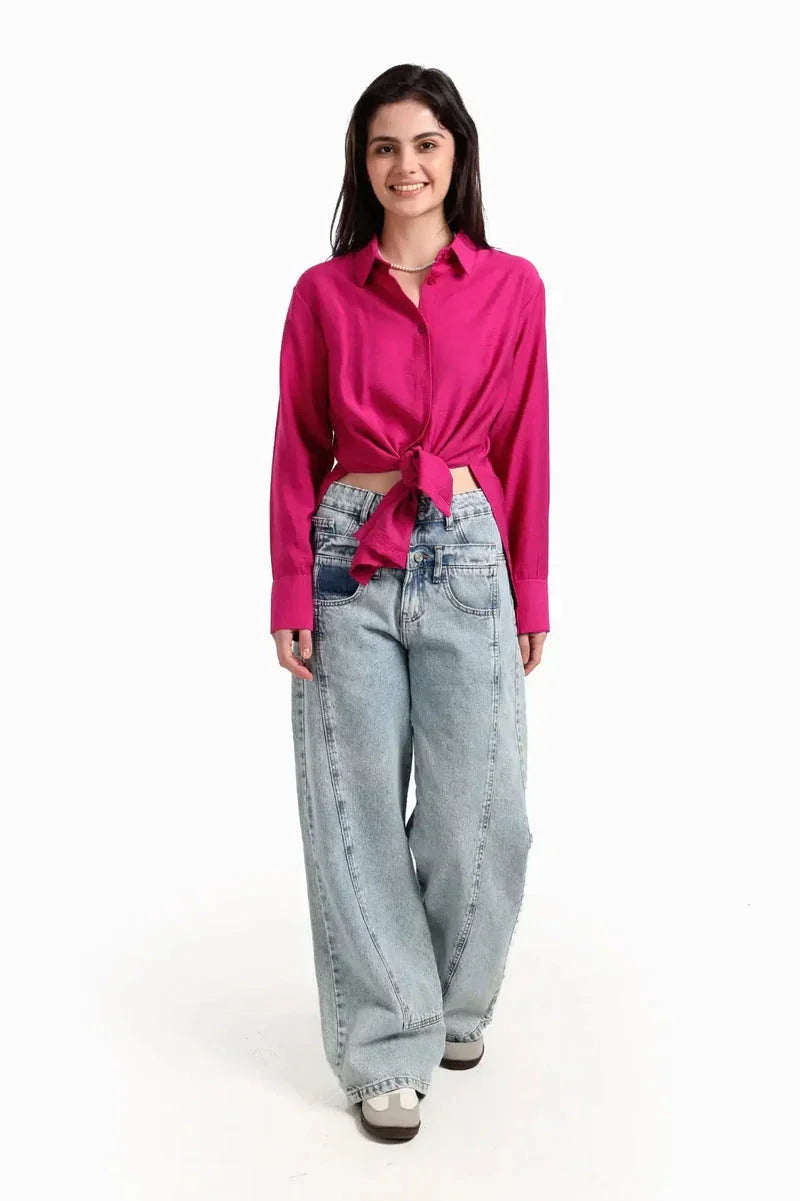 Voile Button Closure Shirt - Carina 20