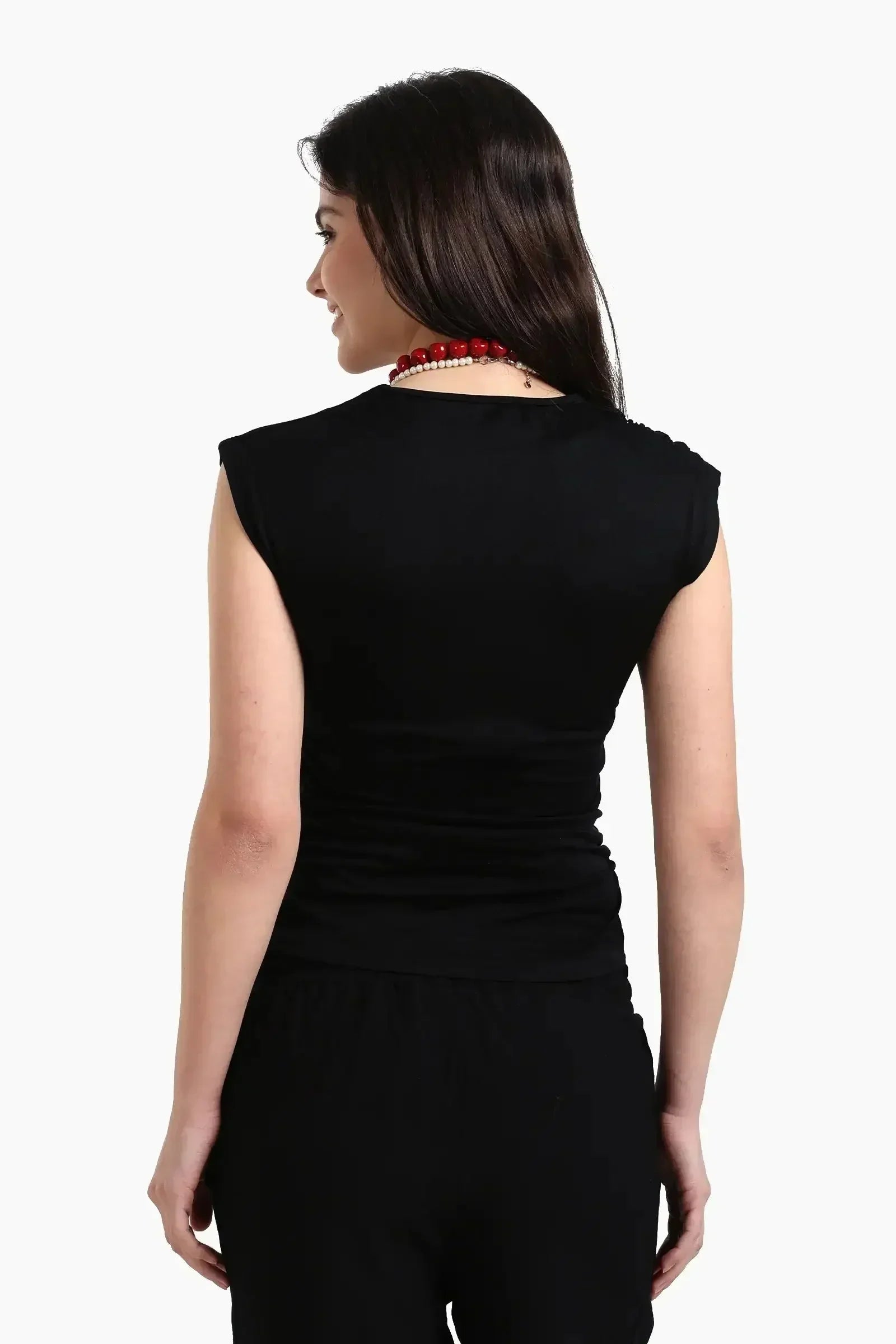 Carina - Asymmetric V-Neck Top 11