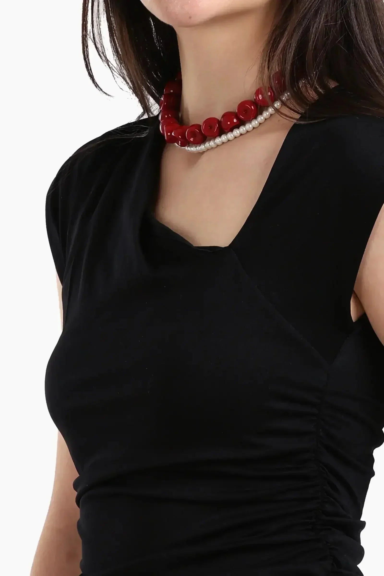 Carina - Asymmetric V-Neck Top 12