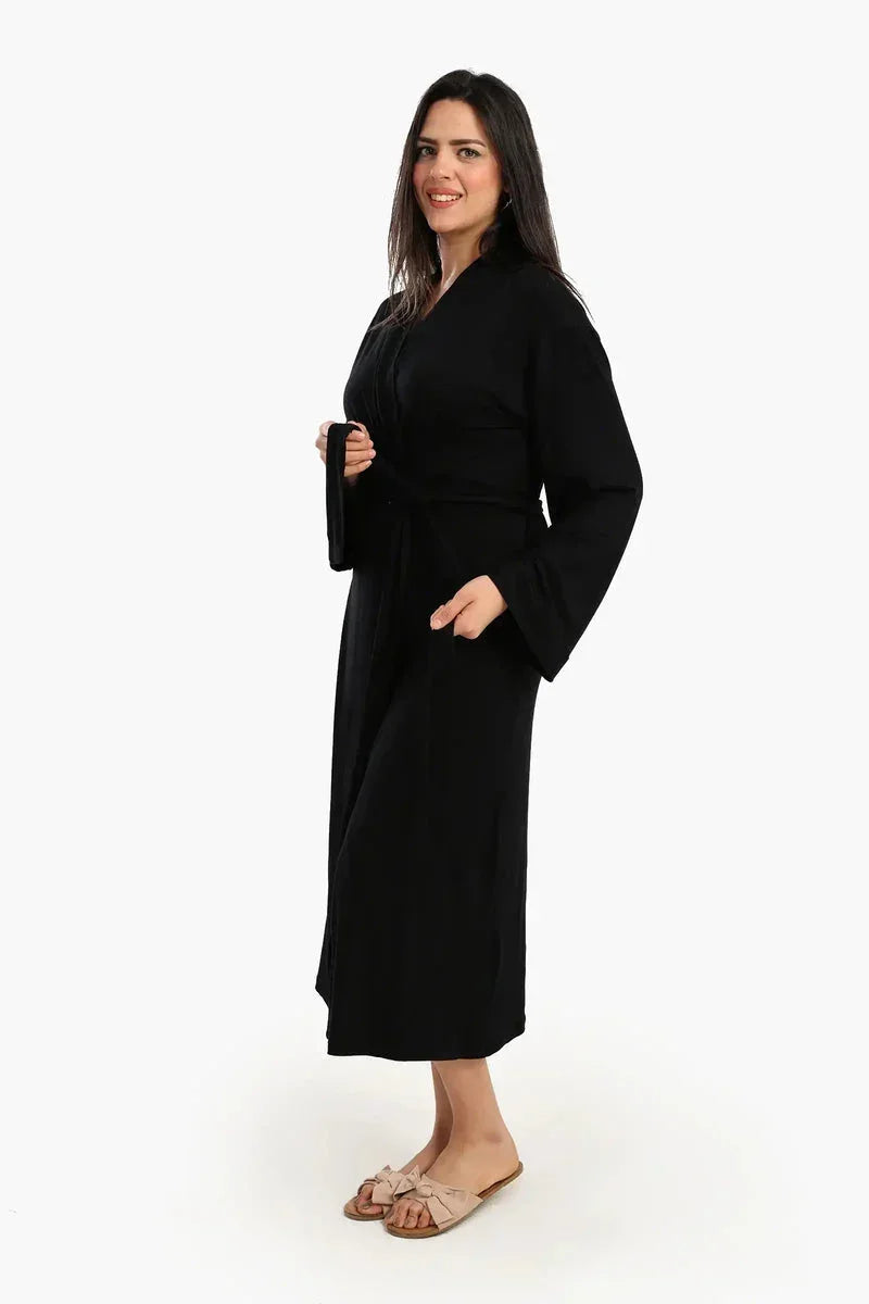 Long Sleeves Plain Robe - Carina 7