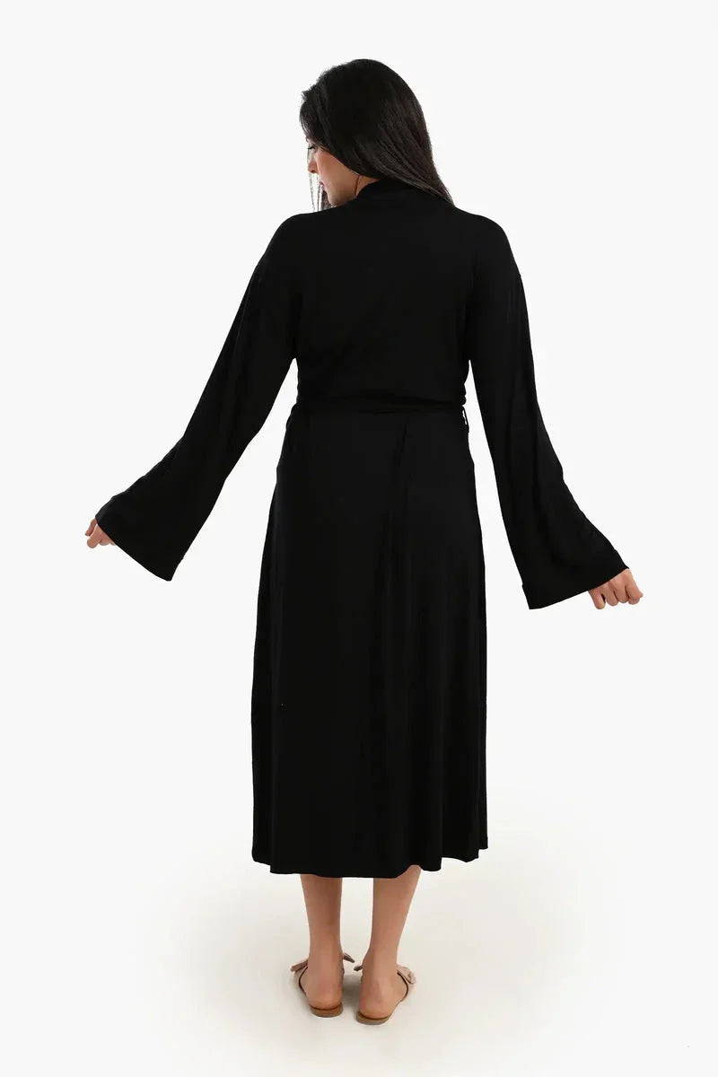 Carina - Long Sleeves Plain Robe 10