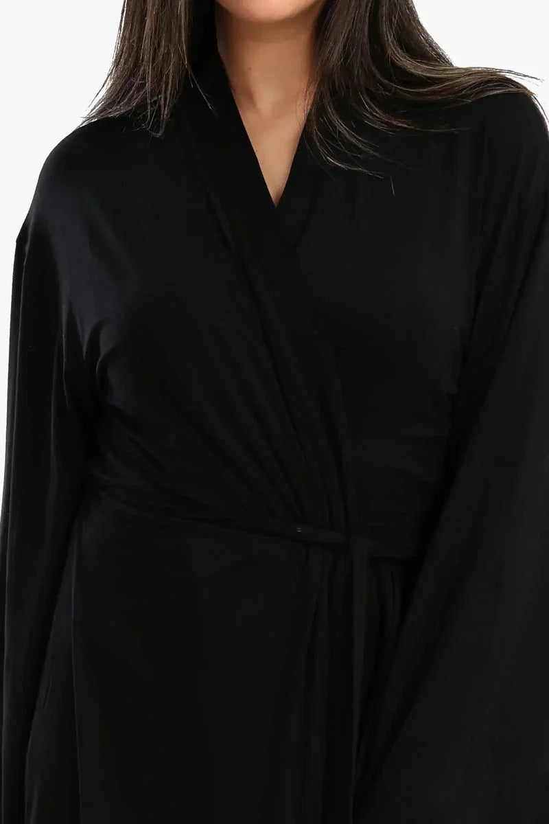 Carina - Long Sleeves Plain Robe 16