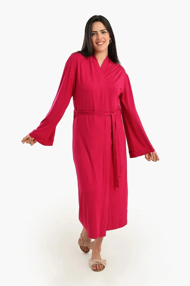 Long Sleeves Plain Robe - Carina 1