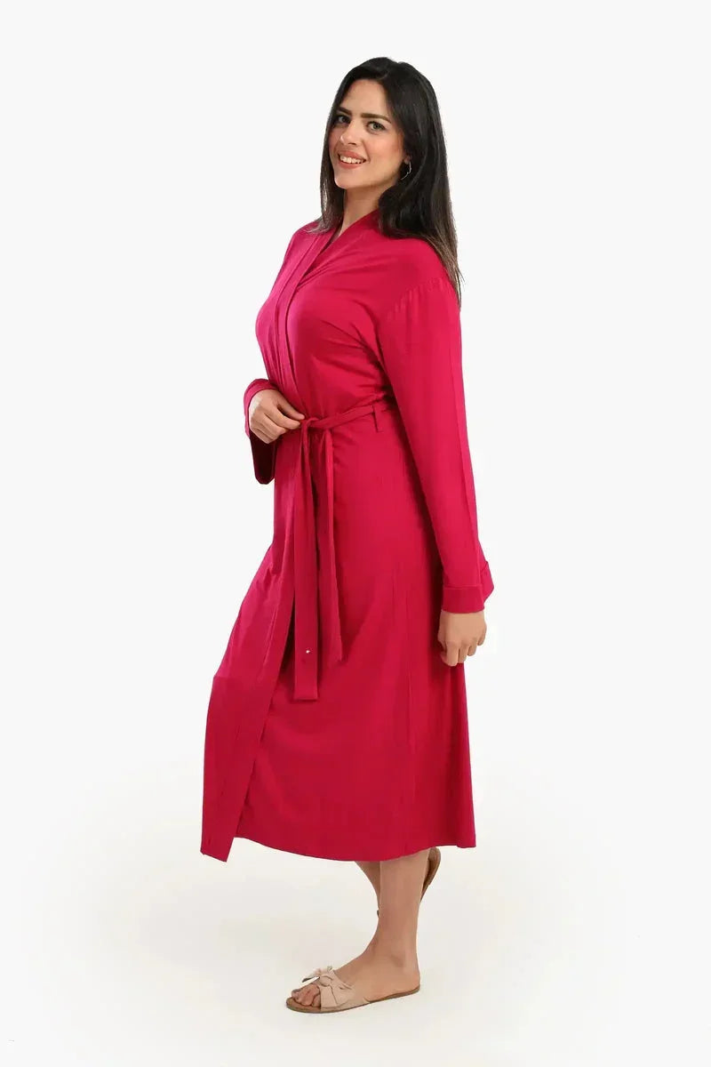 Long Sleeves Plain Robe - Carina 6