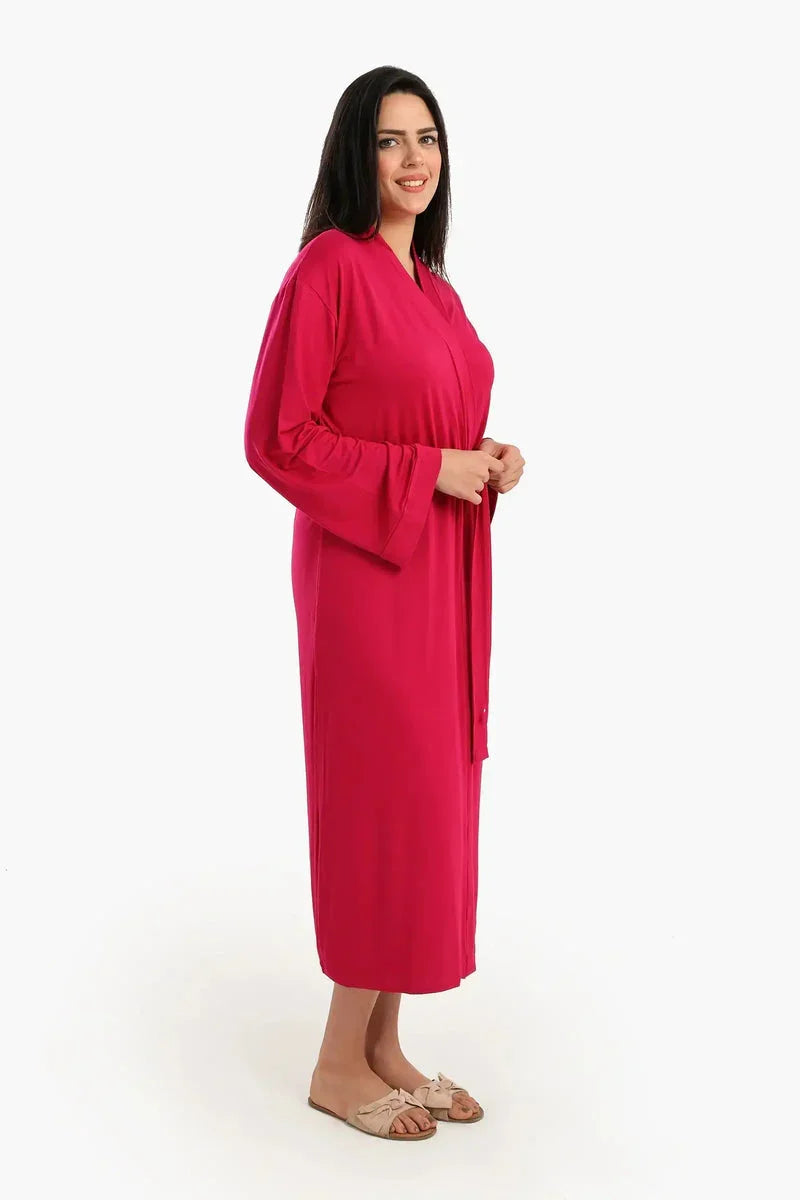 Carina - Long Sleeves Plain Robe 20